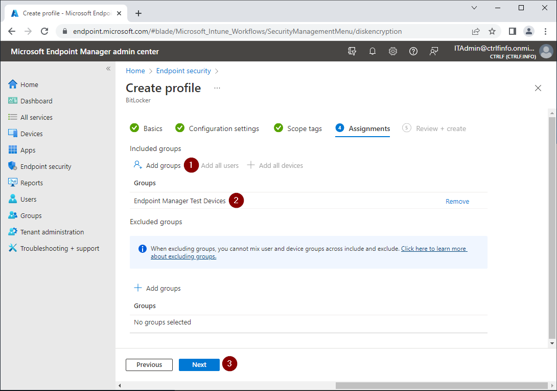 Silently enable BitLocker using a Disk Encryption Policy with Microsoft
